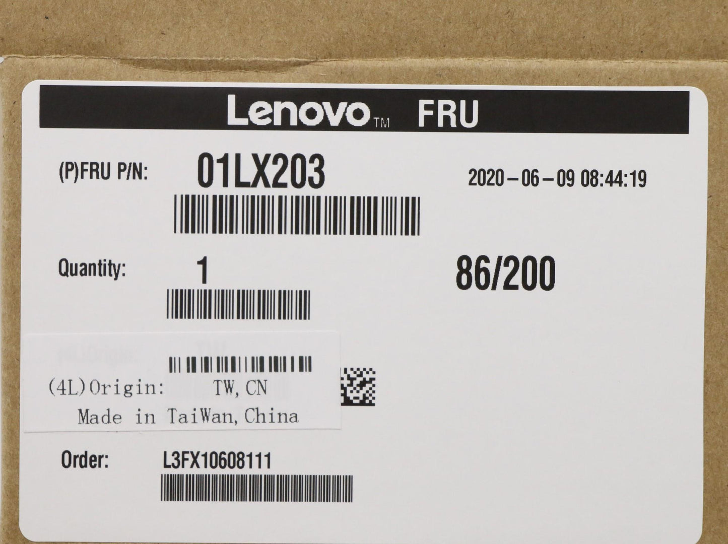 Lenovo 2Tb,M.2,2280,Pcie3X4,Tos,Opal - 01LX203