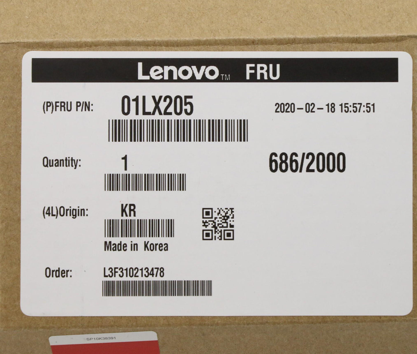 Lenovo 512G M.2 2280 Pcie3X4 Skh Opal - 01LX205