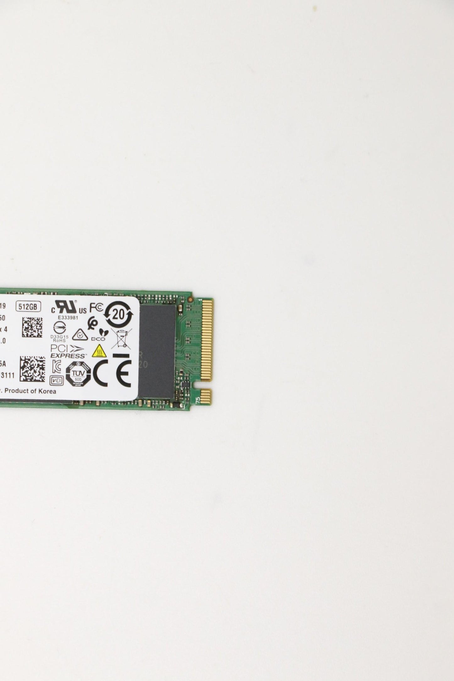 Lenovo (01LX201) 512GB SSD, M.2, 2280, PCIe3x4, OPAL, Toshiba