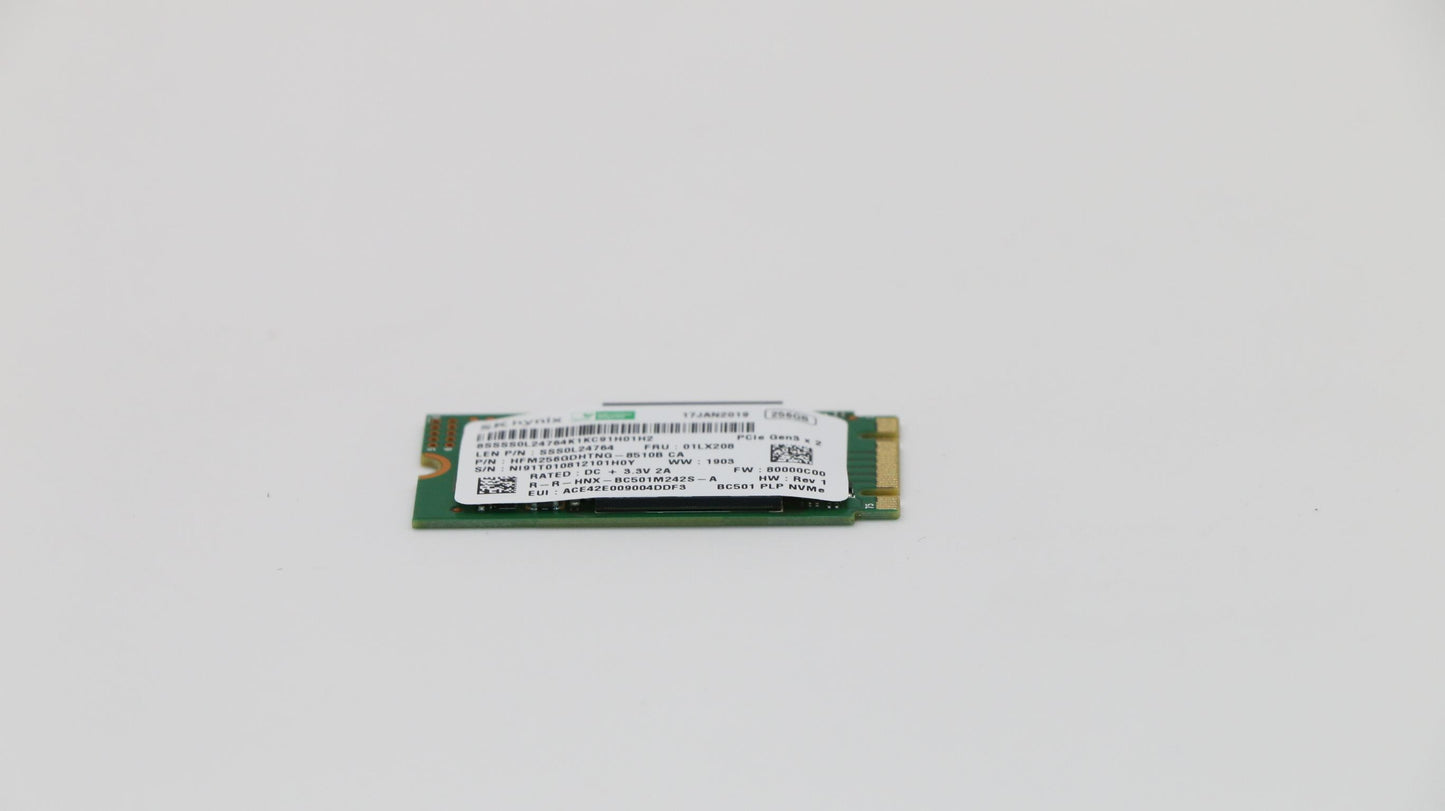 Lenovo 256G,M.2,2242,Pcie3X2,Skh - 01LX208