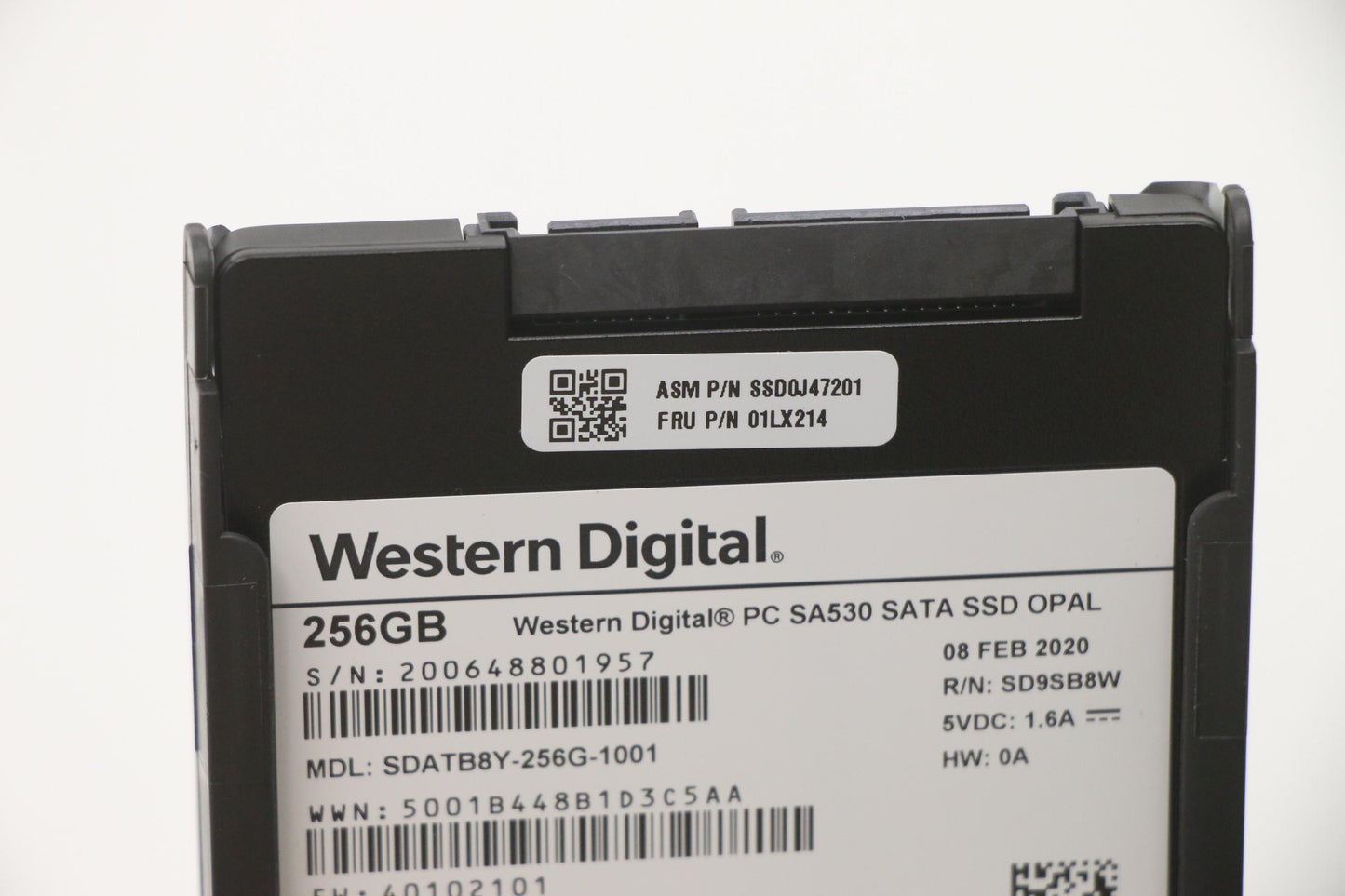 Lenovo 256G 2.5 7Mm Sata6G Wd Opal - 01LX214