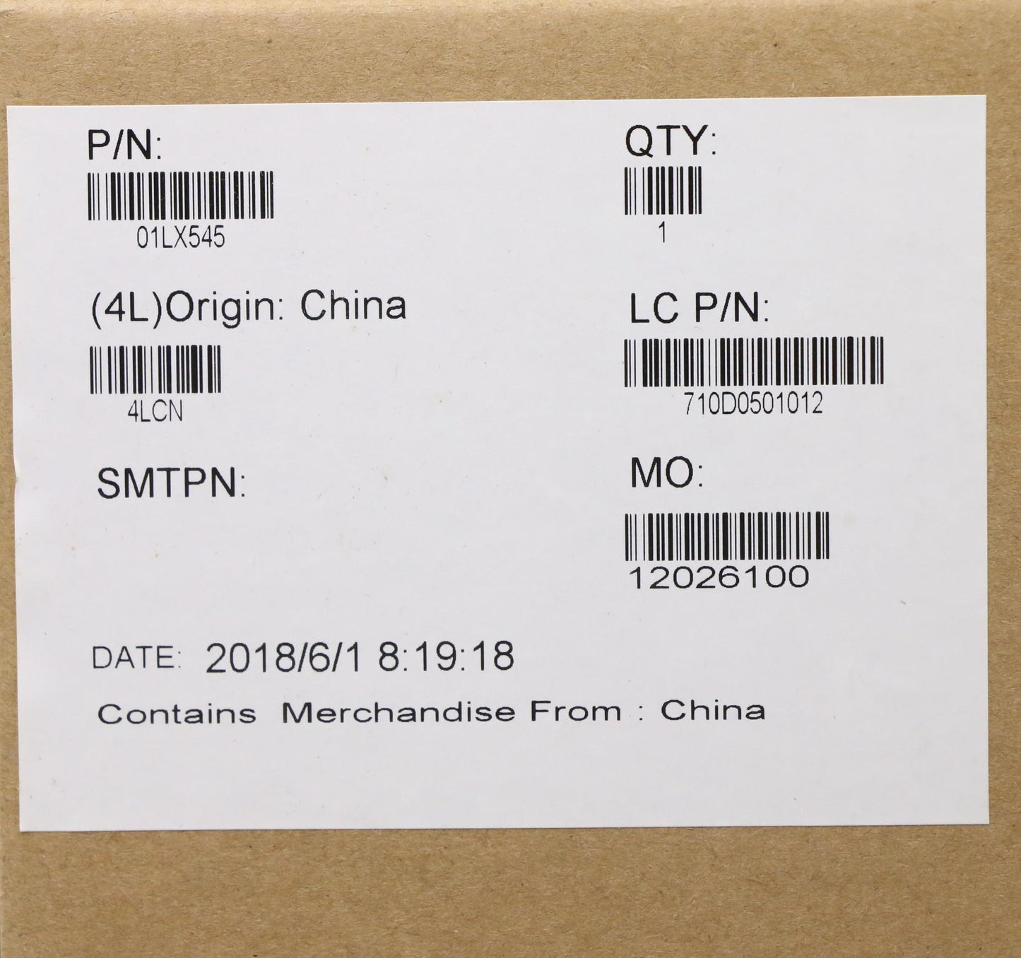 Lenovo 01Lx545 - Part