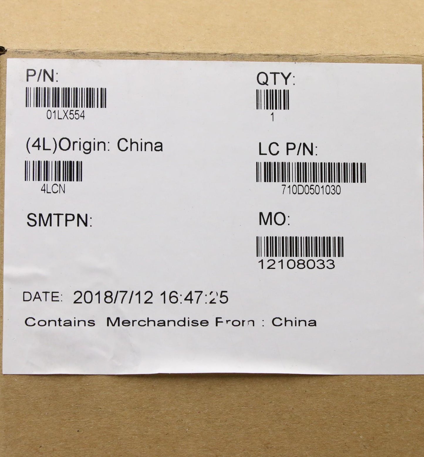 Lenovo 01Lx554 - Part