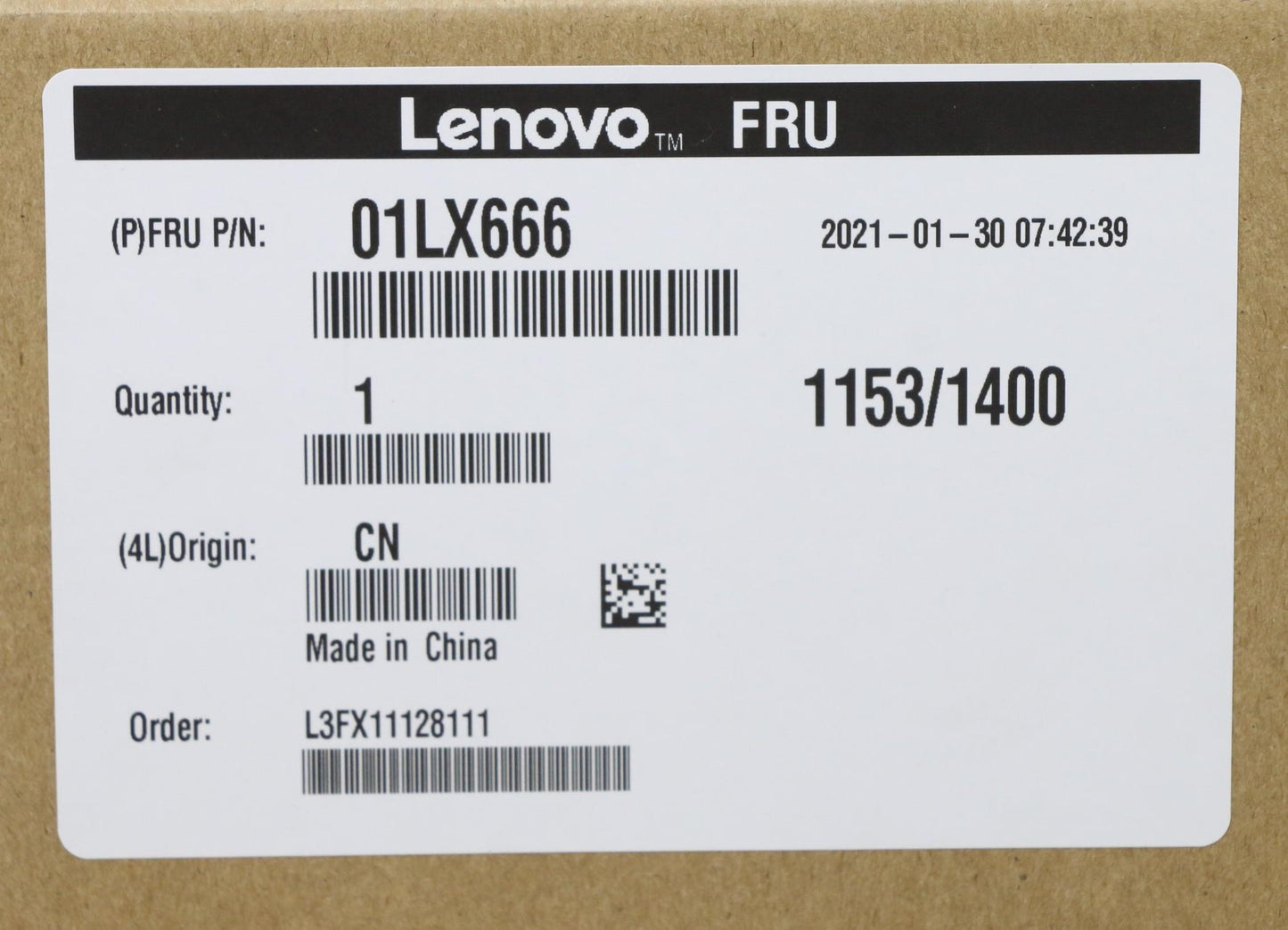 Lenovo (01LX666) Thermal Module, UMA, with FAN