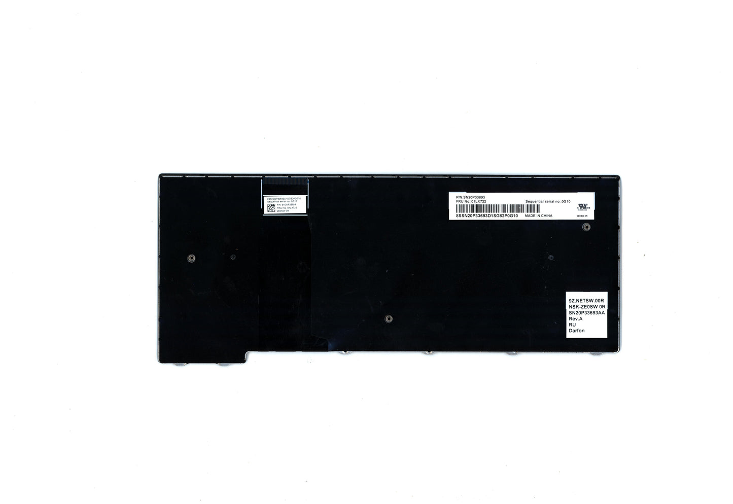 Lenovo Kb 9Znetsw00R Ru Lla Nbl - 01LX722