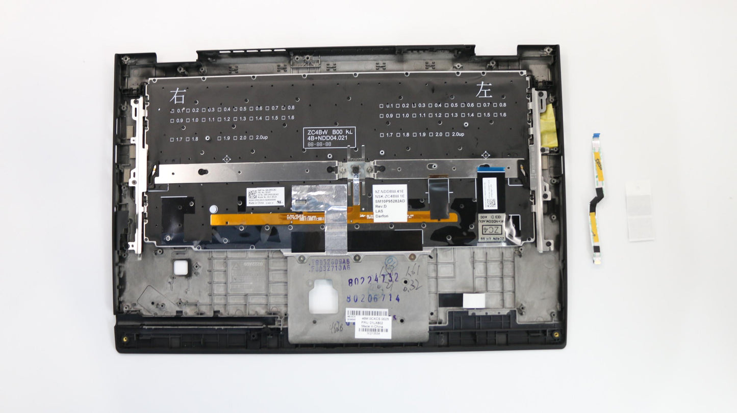 Lenovo 01LX802 Assembly Ccoverbkkbd Lascbldfn