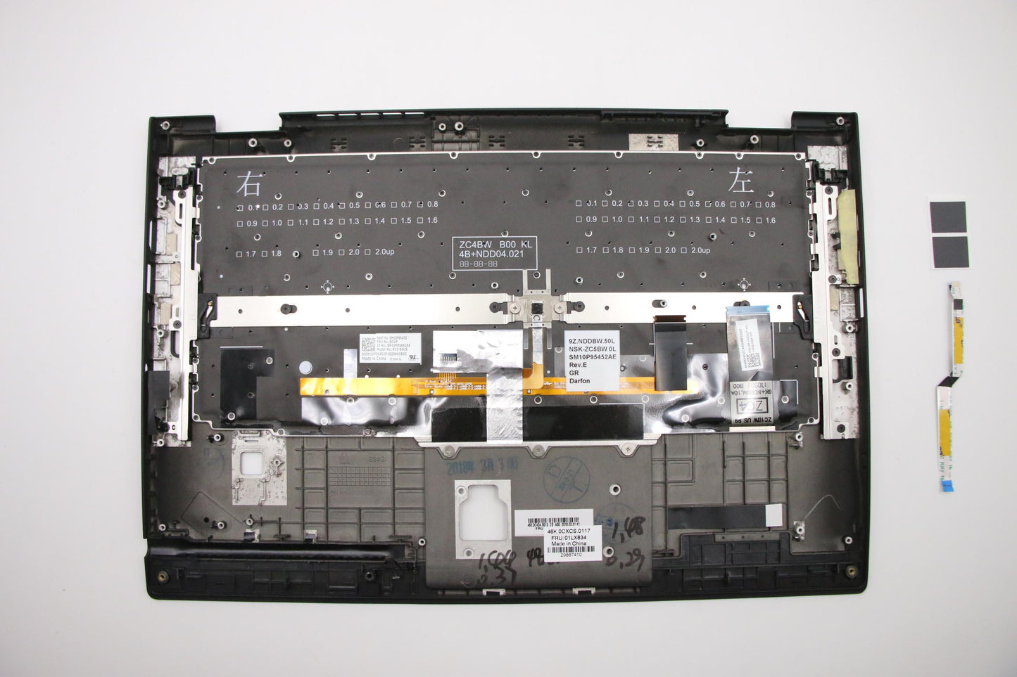 Lenovo 01LX834 Assembly Ccoverbkkbd Grcbldfnz