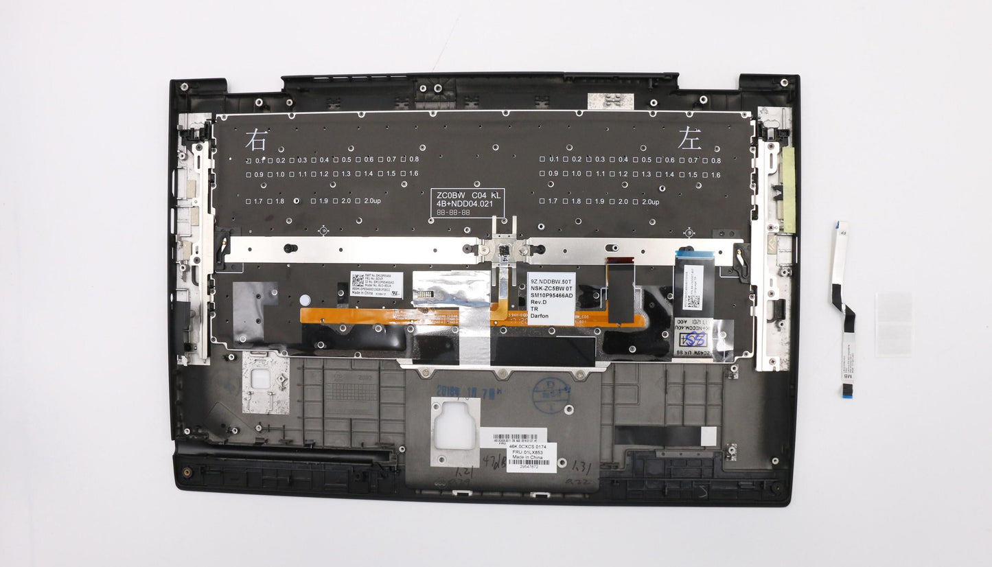 Lenovo 01LX853 Assembly Ccoverbkkbd Trcbldfnz