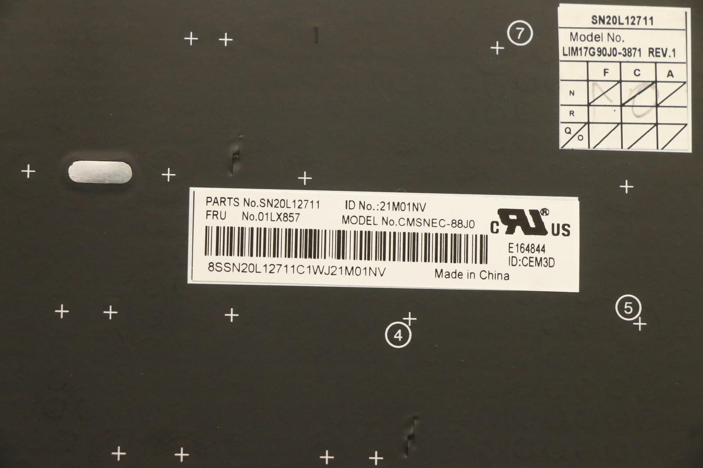 Lenovo Cm Sh Nec Asm Bk Chy Jp - 01LX857