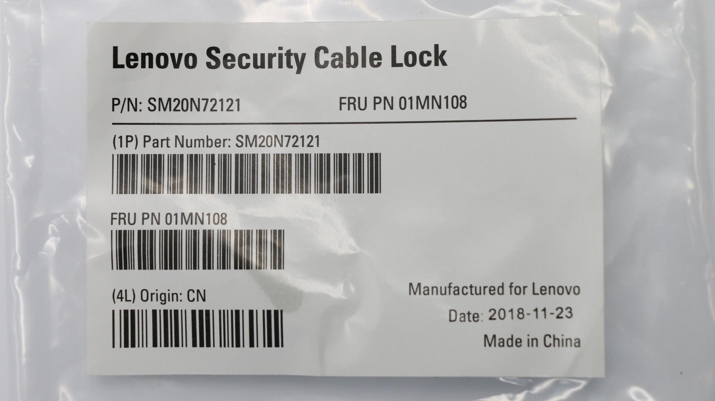 Lenovo Cable Lock,Kensington - 01MN108