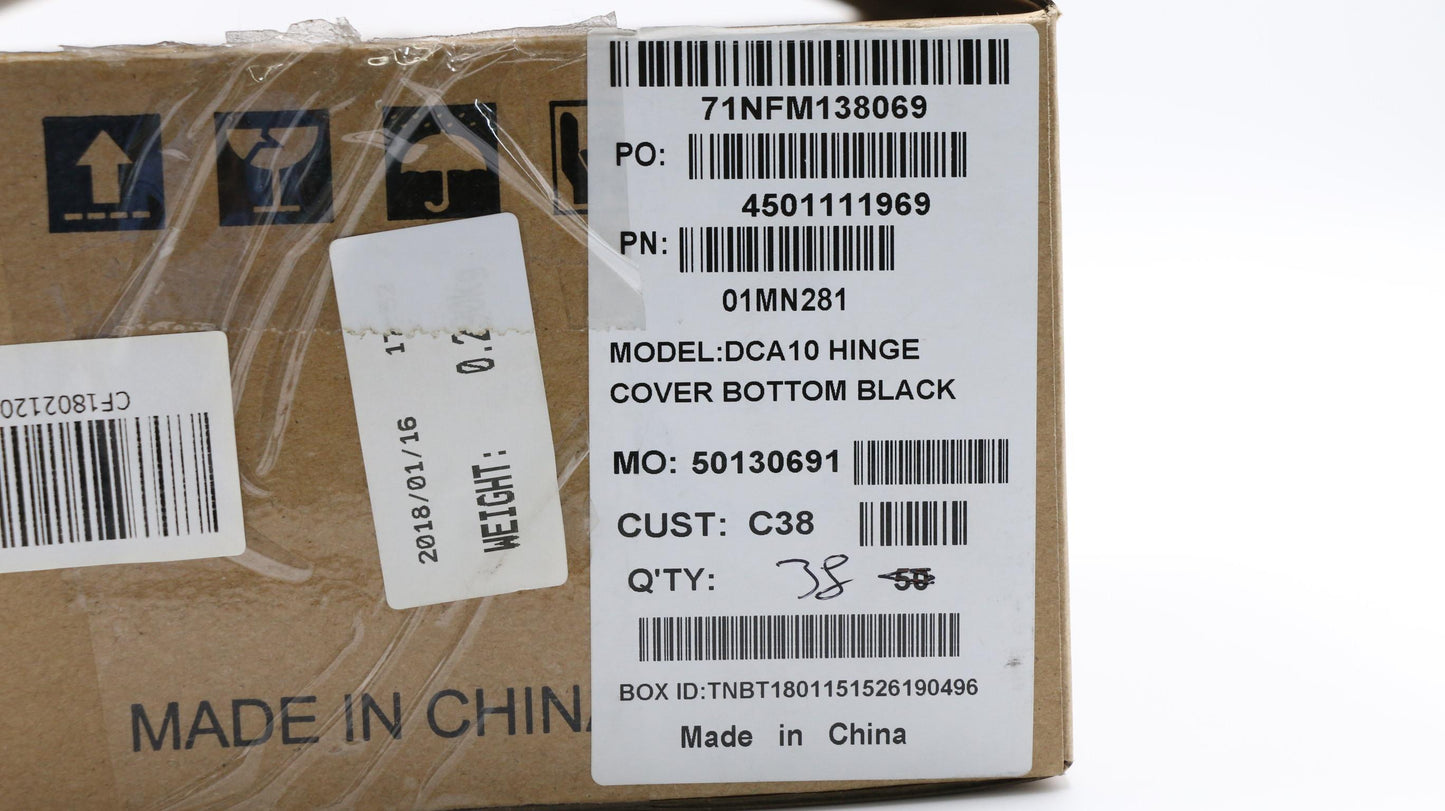 Lenovo Hinge Cover Bottom Black - 01MN281