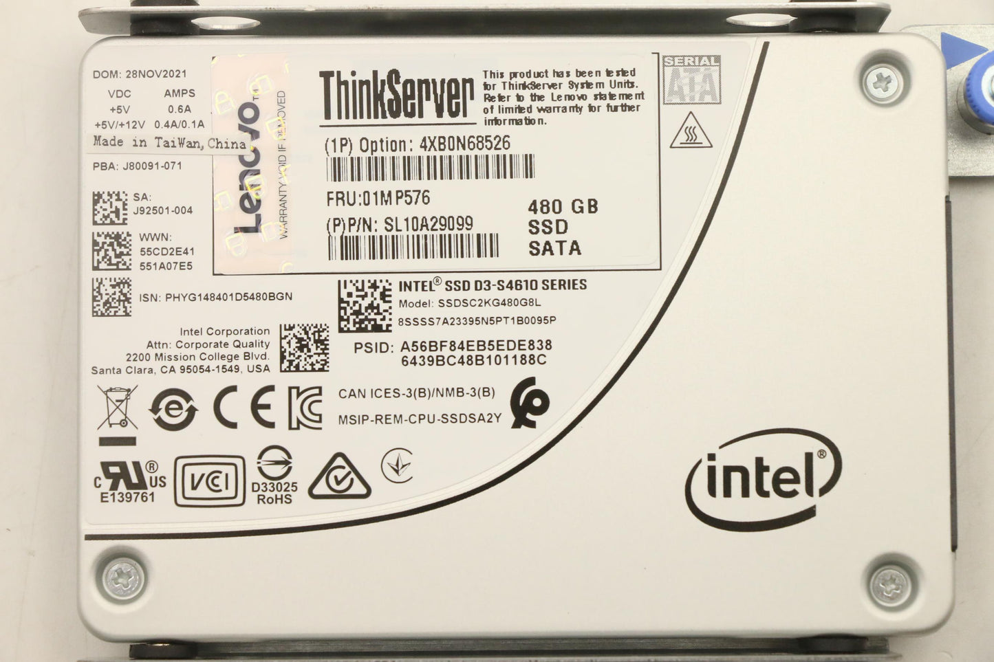 Lenovo Nhs 480Gb 6Gb Sata 2.5-Inch As - 01MP576