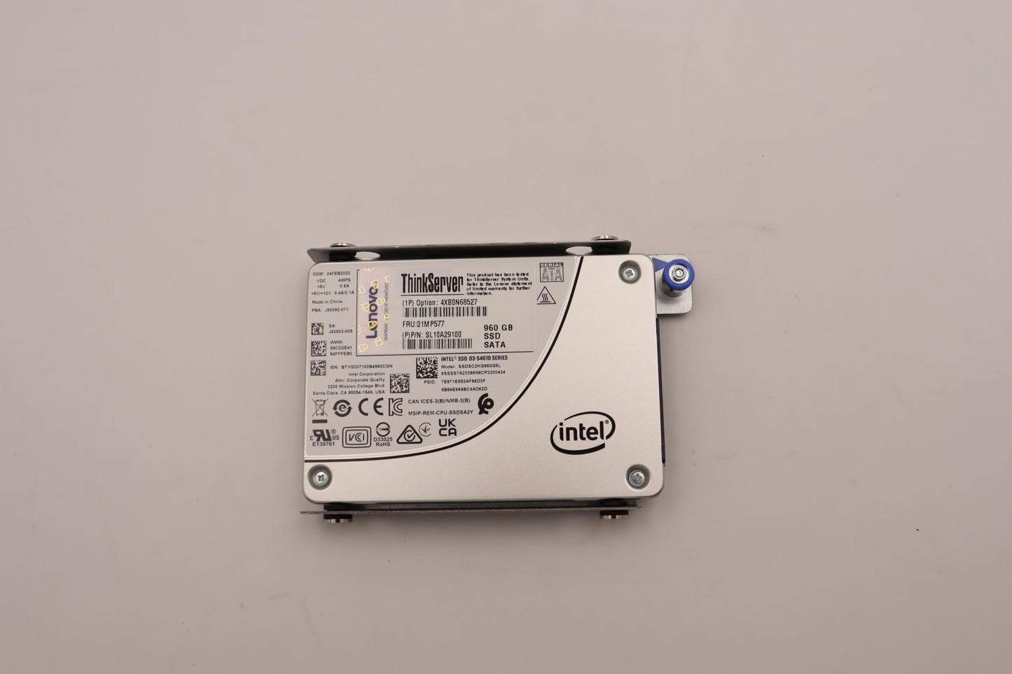 Lenovo Nhs 960Gb 6Gb Sata 2.5-Inch As - 01MP577