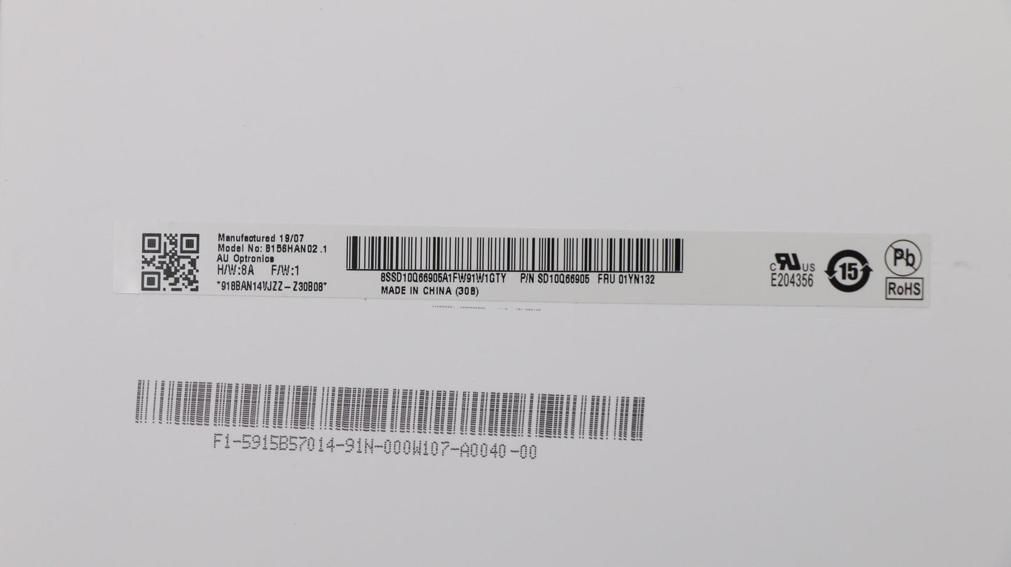 Lenovo Auo 15.6 Fhd Ips Ag - 01YN132