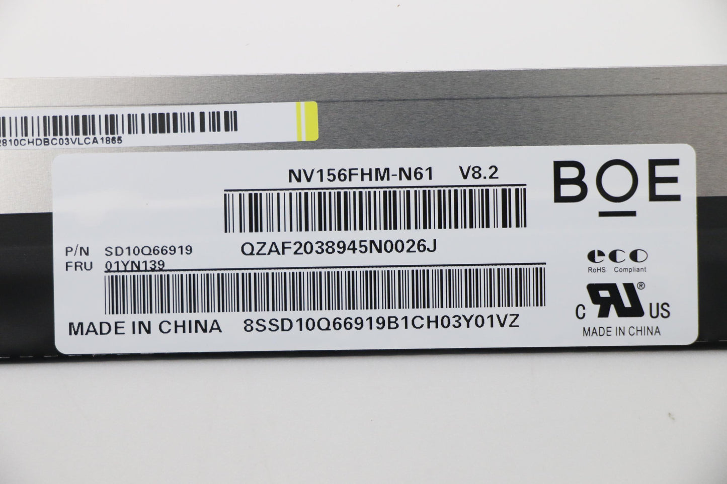Lenovo Boe 15.6 Fhd Ips Ag 2.6T - 01YN139