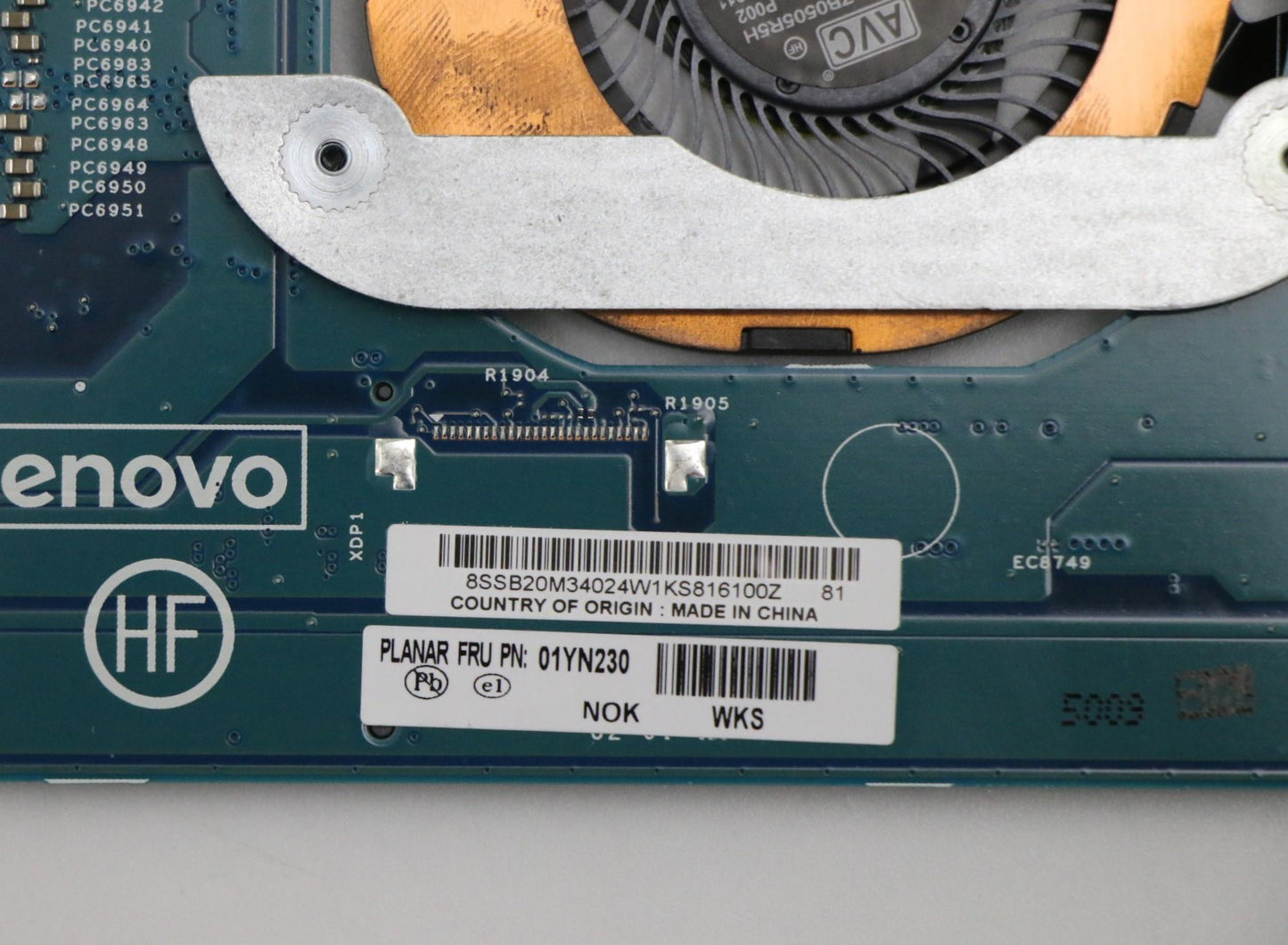 Lenovo 01YN230 Mb Nok I78550U Uhd 8G Ntpm Lrv