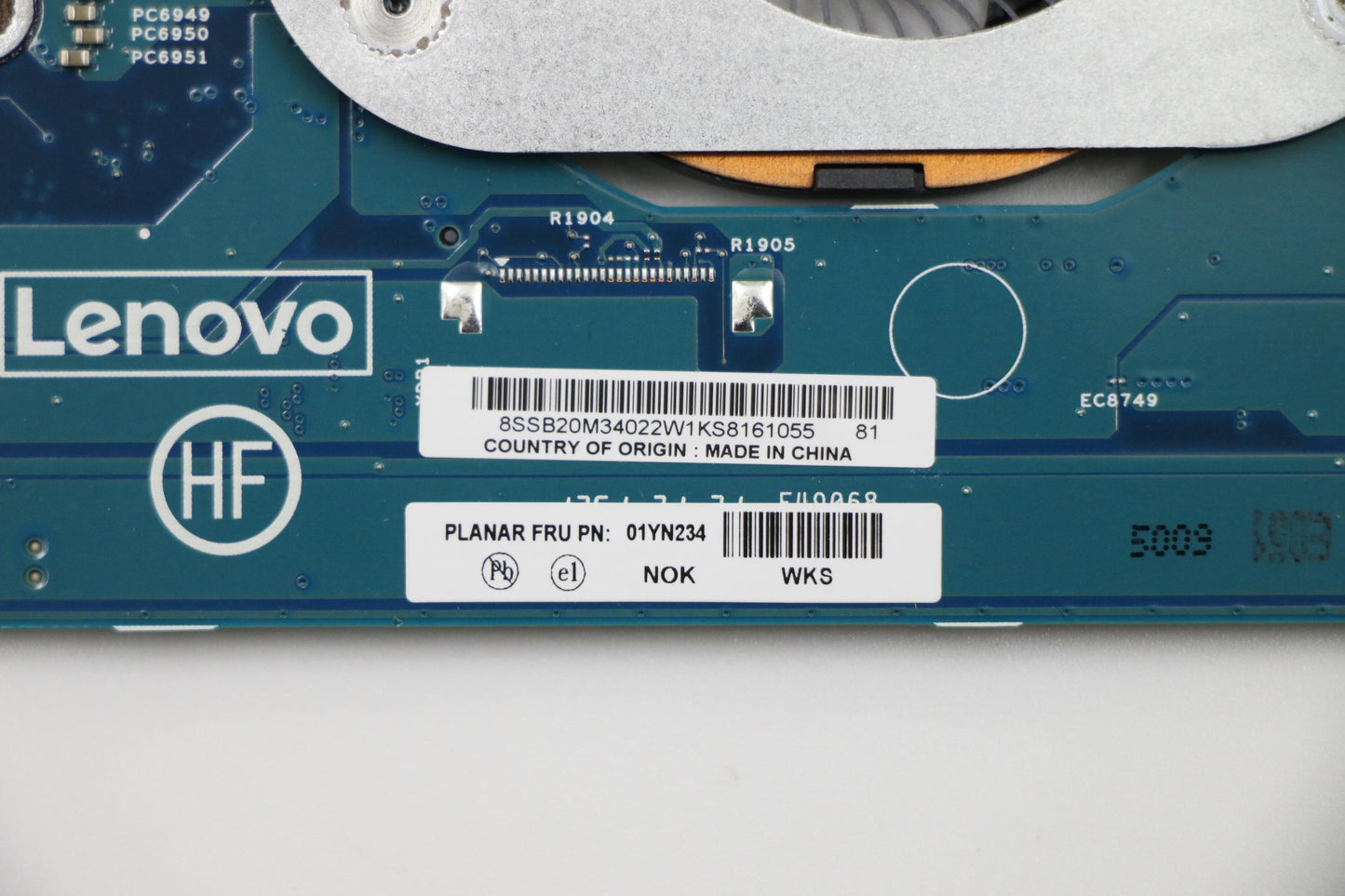 Lenovo 01YN234 Mb Nok I78650U 8G Amt Tpm2 Vpr