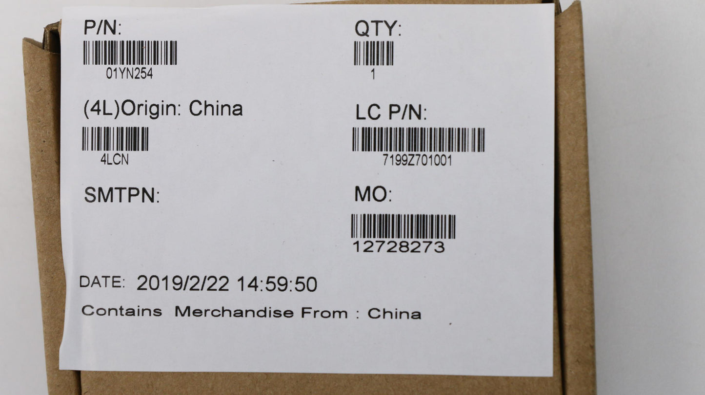 Lenovo Ft491 Cable Fru Fpr Cable, Cvi - 01YN254