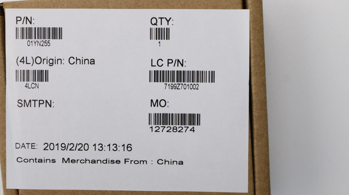 Lenovo Ft491 Cable Fru Fpr Cable, Mge - 01YN255