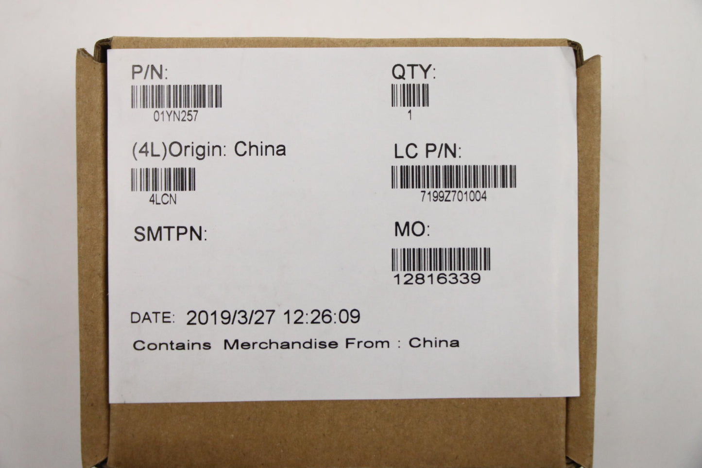 Lenovo Ft491 Cable Fru Scr Cable, Mge - 01YN257
