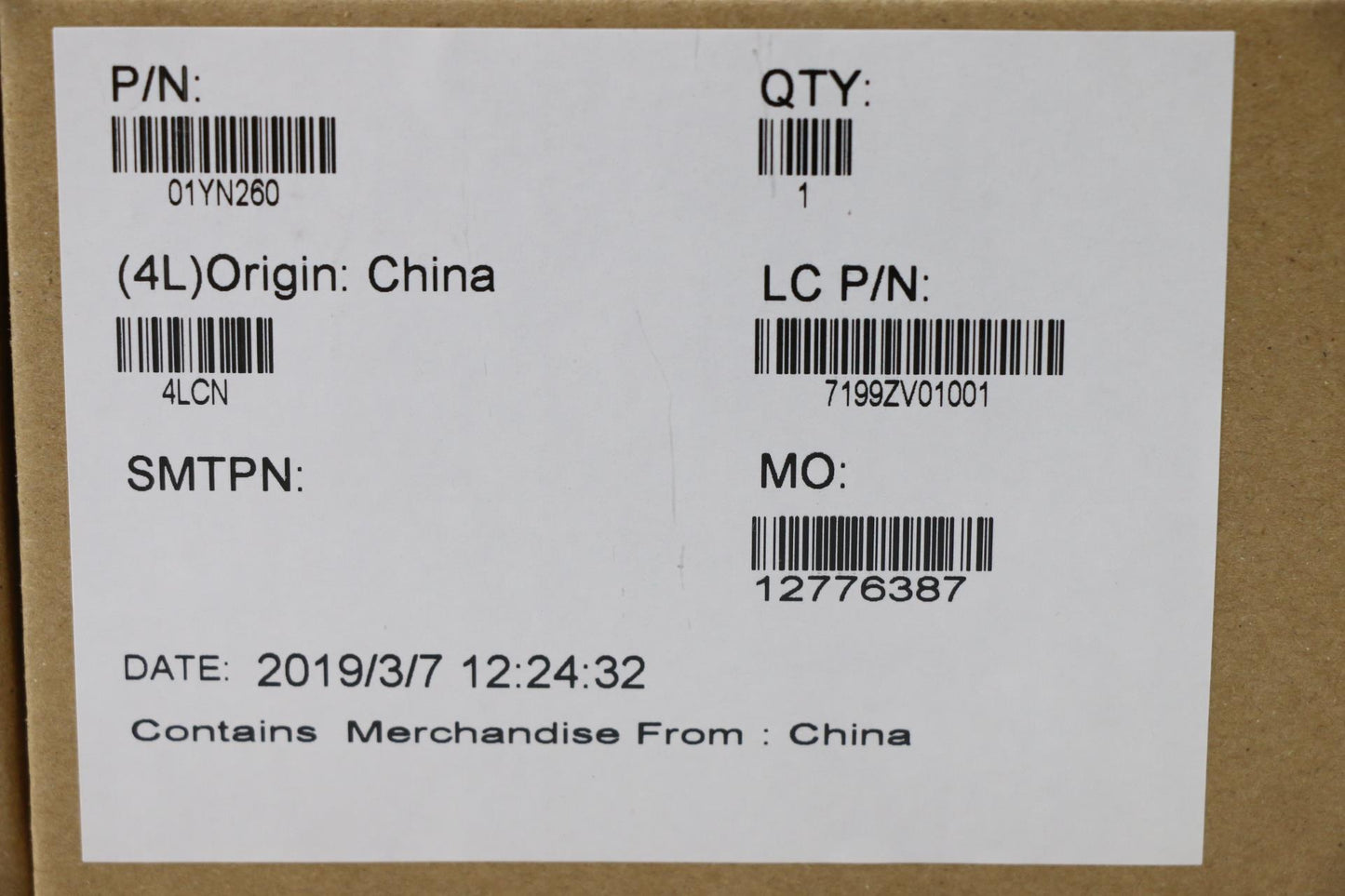 Lenovo Mech Misc Kits - 01YN260