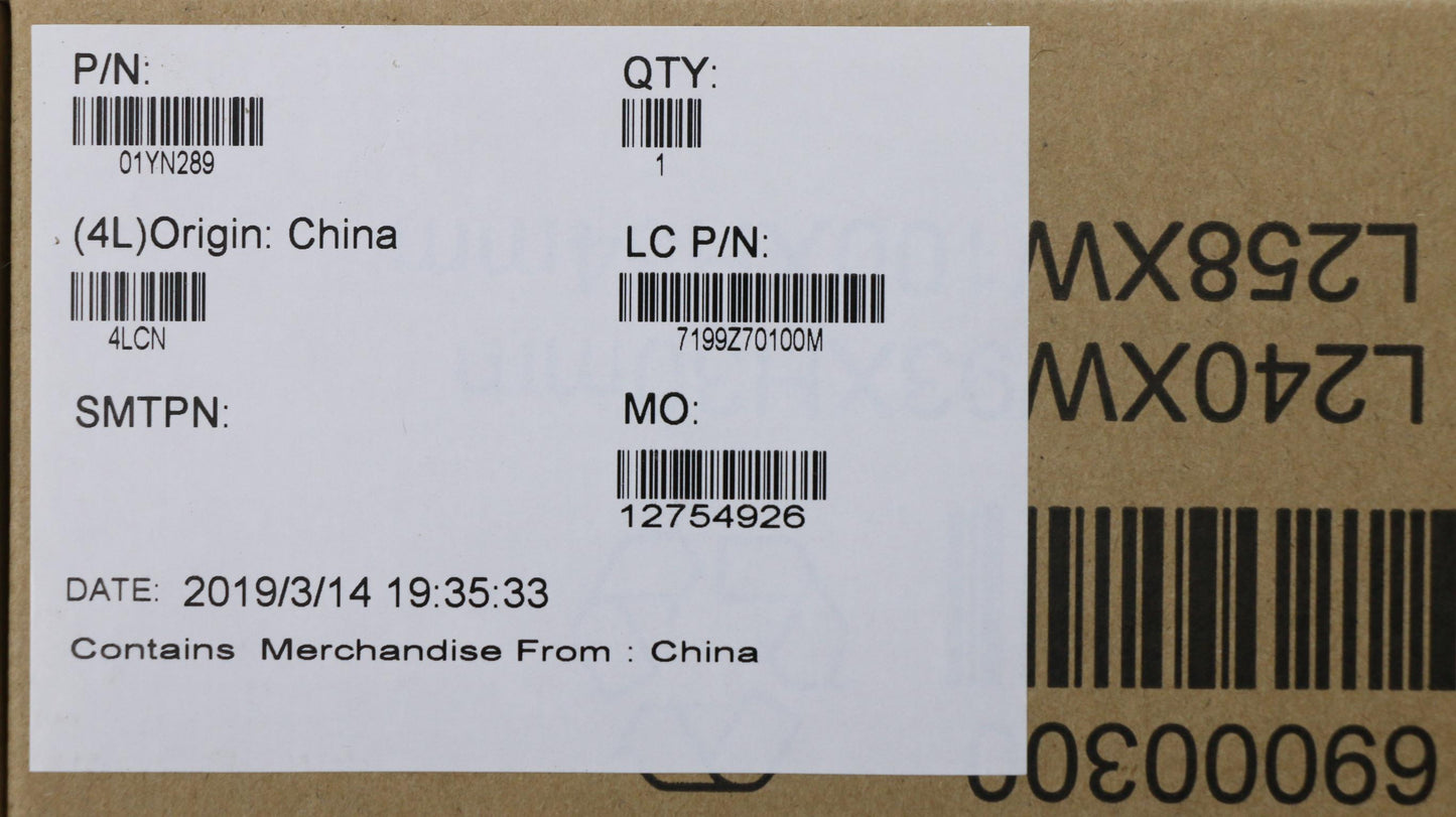 Lenovo Ft491 Cable Ir Camera Std W/Fp - 01YN289
