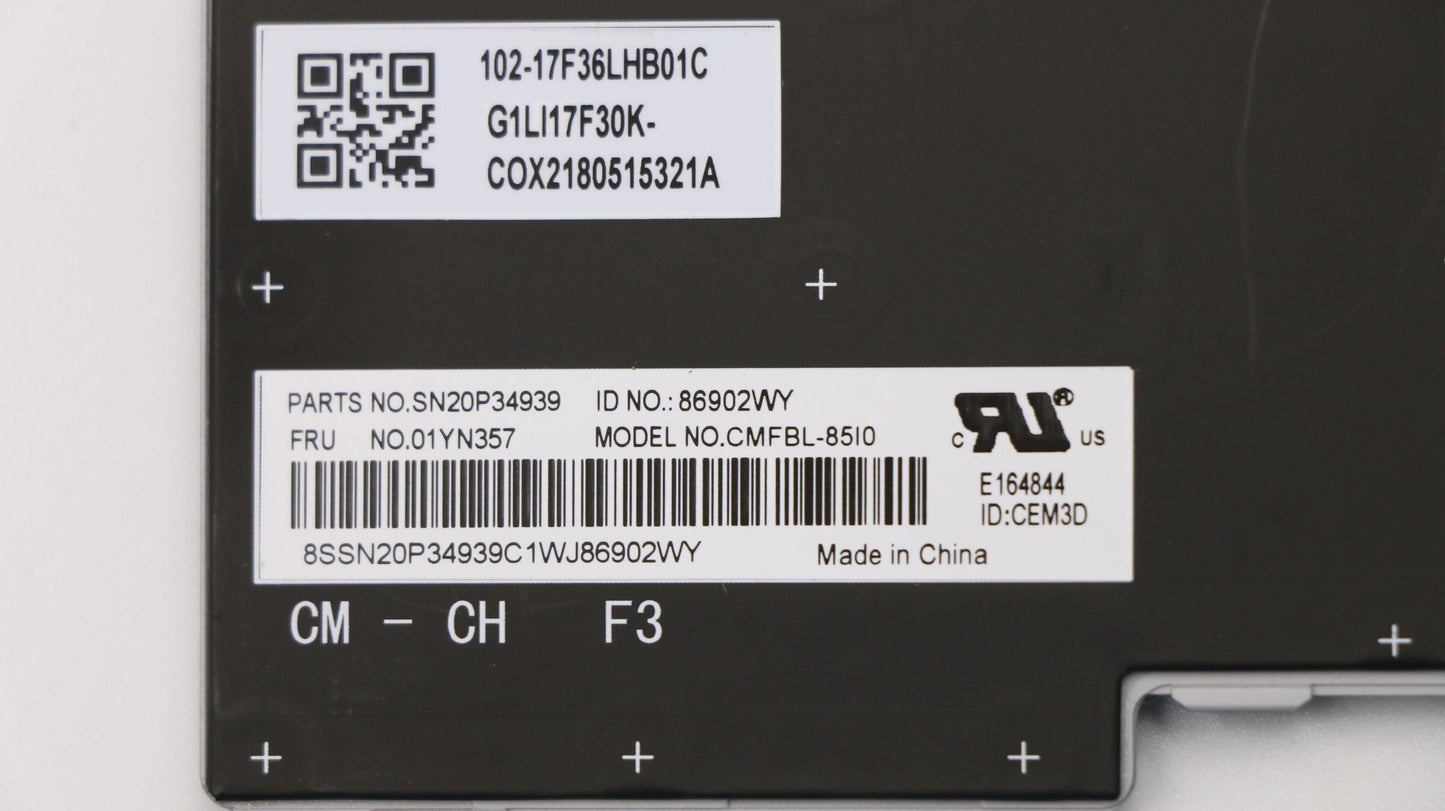 Lenovo 01YN357 Fru Como Flchy Kbbl Sv It