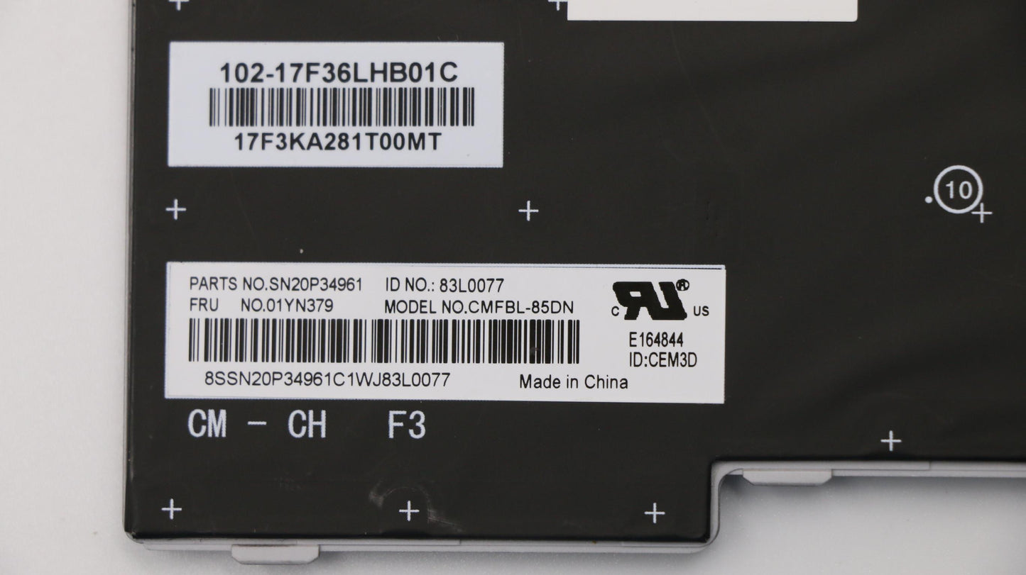 Lenovo 01YN379 Fru Como Flchy Kbbl Sv Nrd