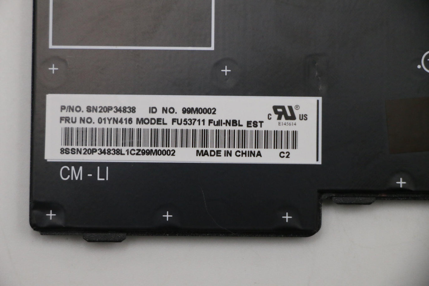 Lenovo 01YN416 Assembly Kb Wbutton Estltnsree