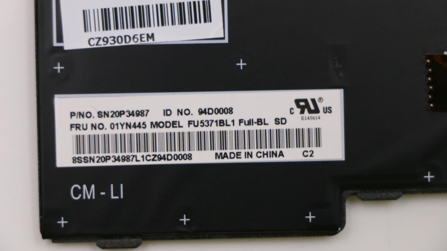 Lenovo 01YN445 Fru Como Fl Ltn Kbbl Sv Se