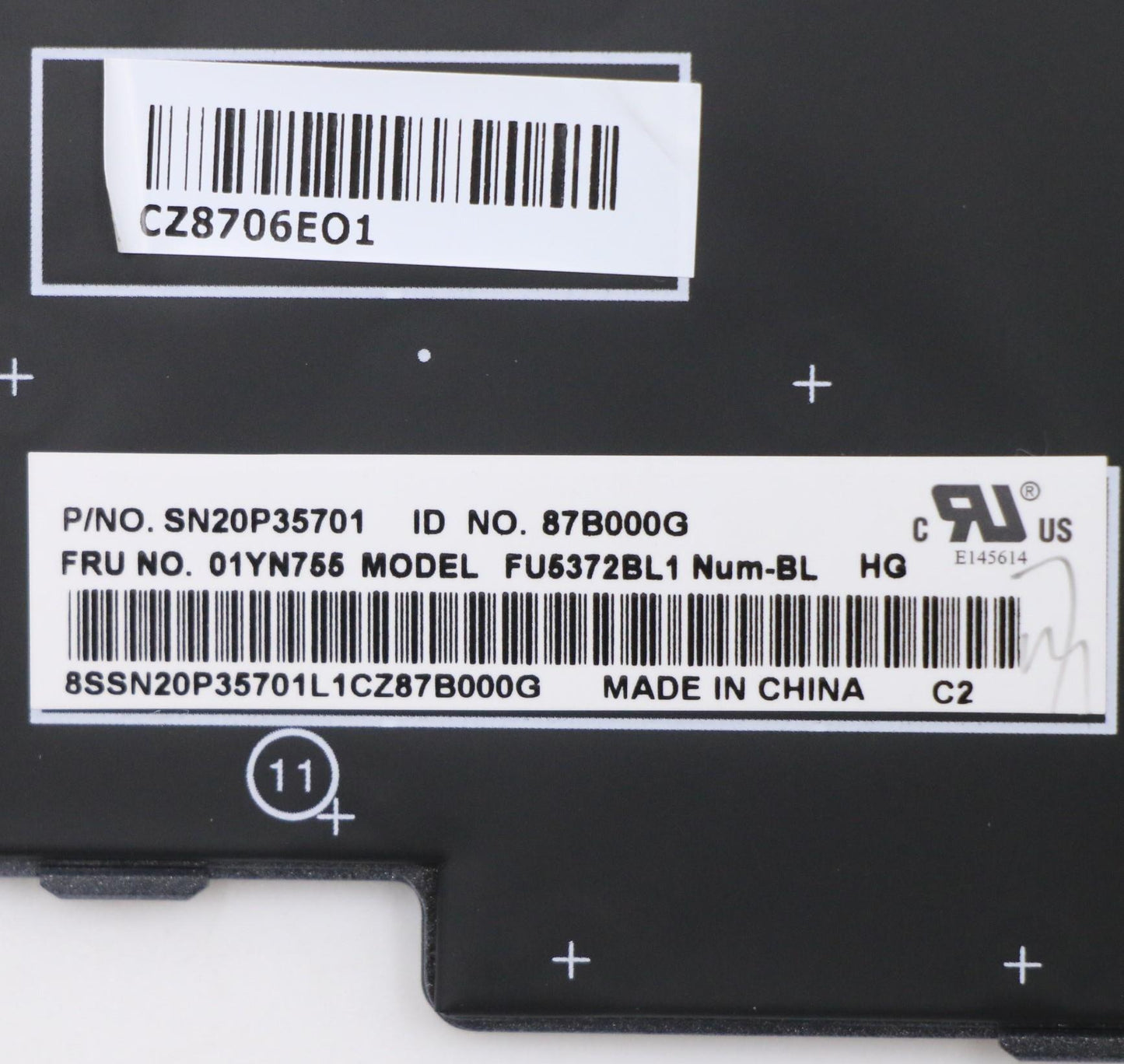 Lenovo 01YN755 Fru Como Nm Ltn Kbbl Sv Hu