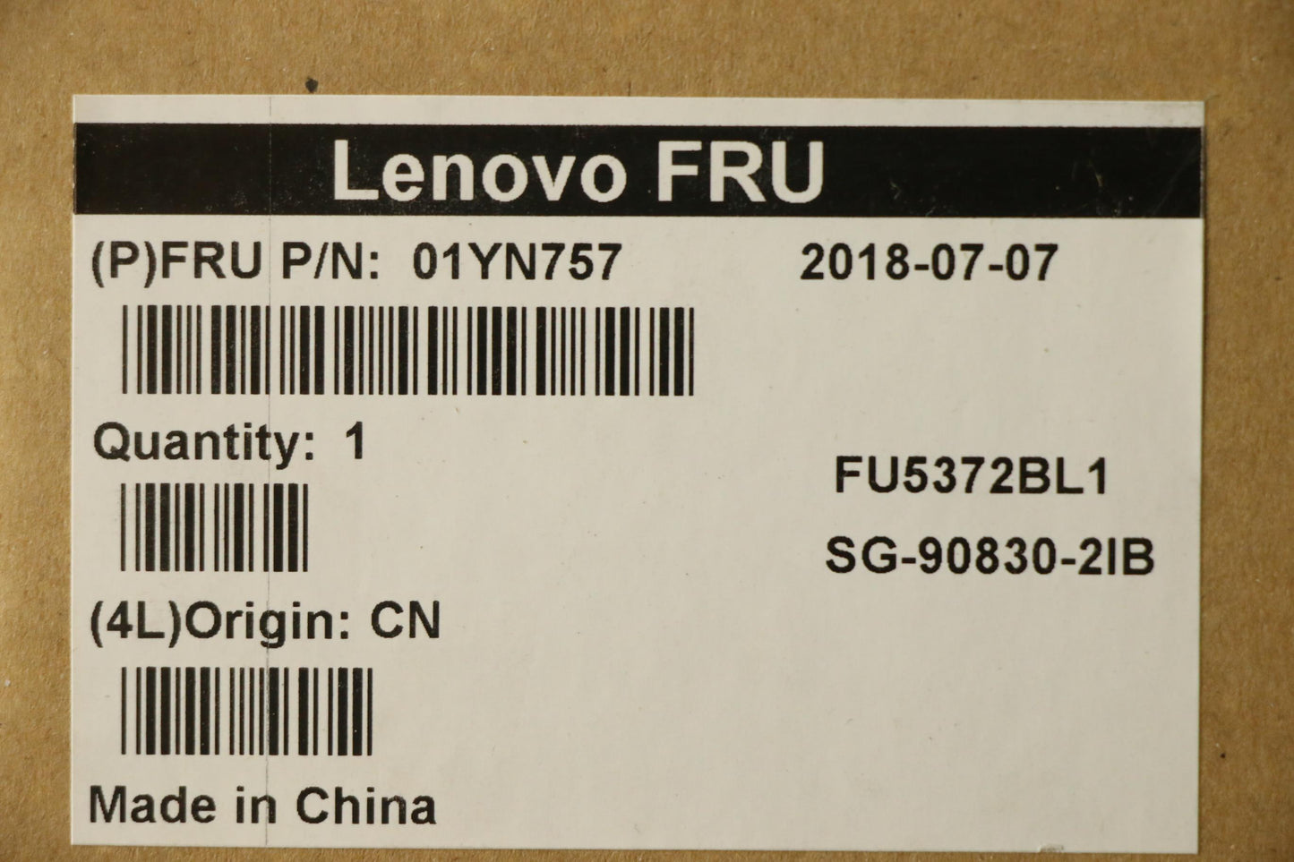 Lenovo 01YN757 Fru Como Nm Ltn Kbbl Sv It