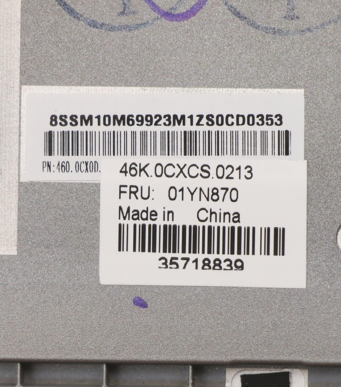 Lenovo 01YN870 Assembly Ccoverslvkbd Usecbldf