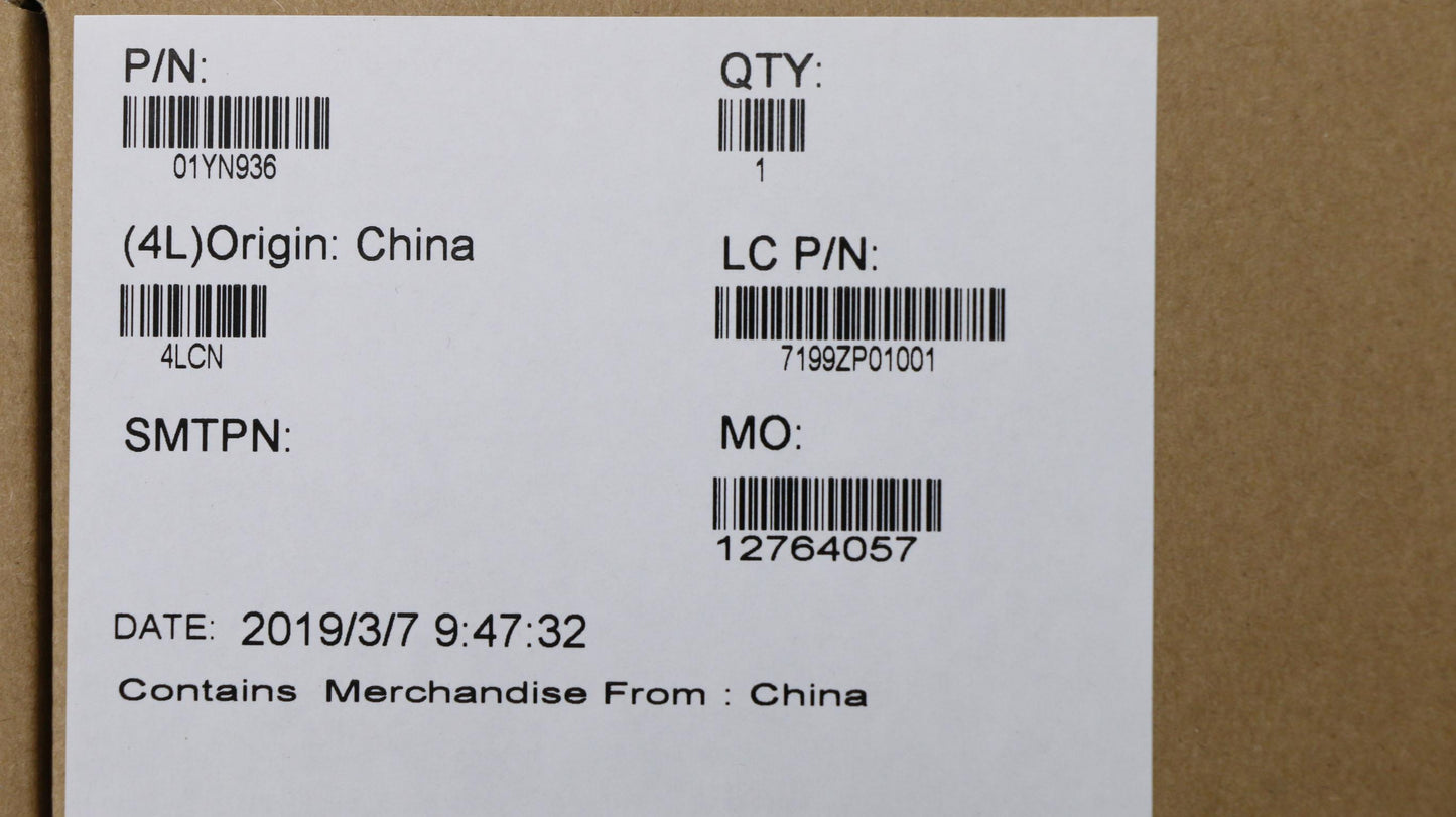 Lenovo Ft490 Log Low Assy Asm_T490 - 01YN936