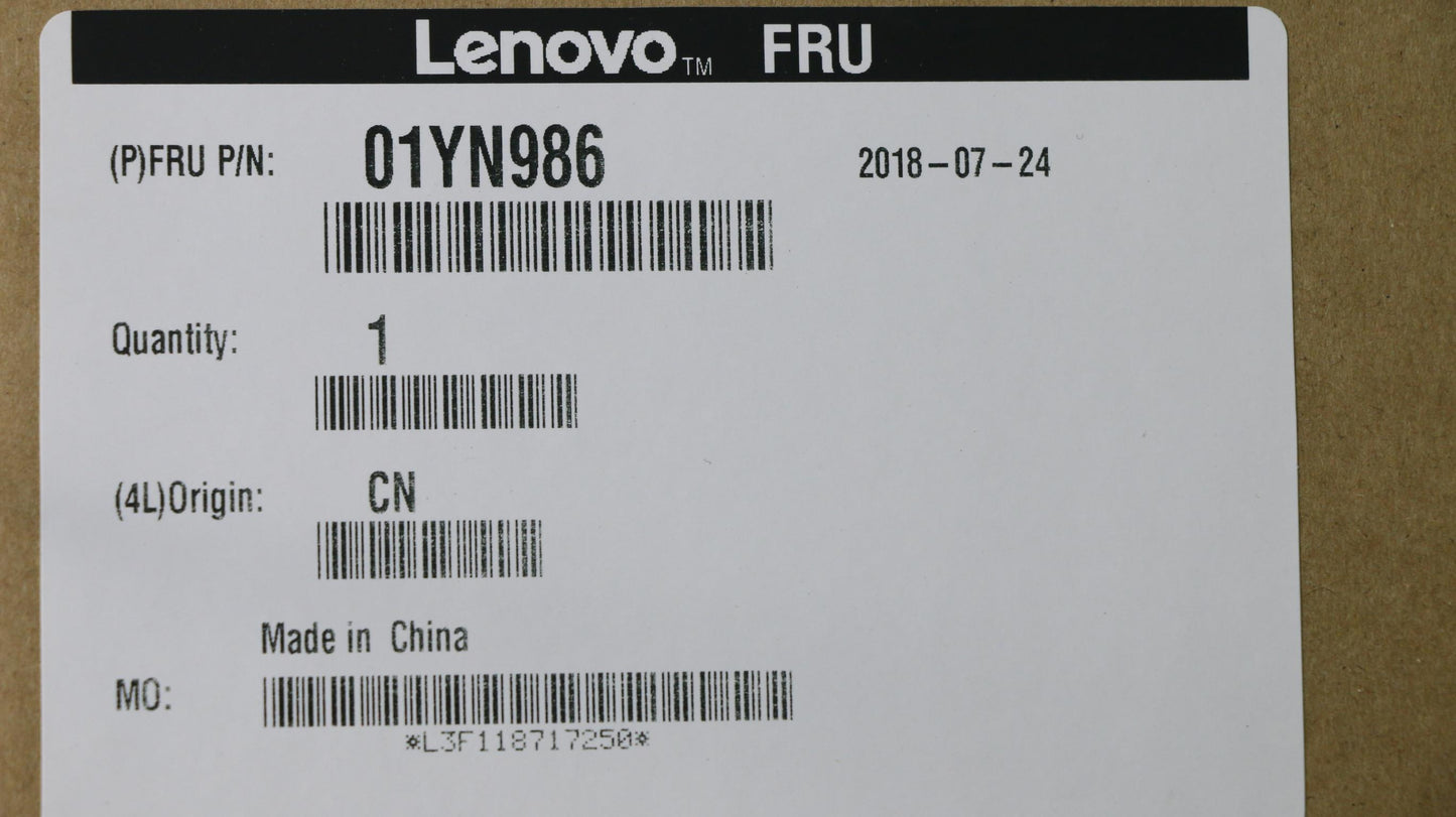 Lenovo 01YN986 Et481 Log Up Assembly Ws Fpr S