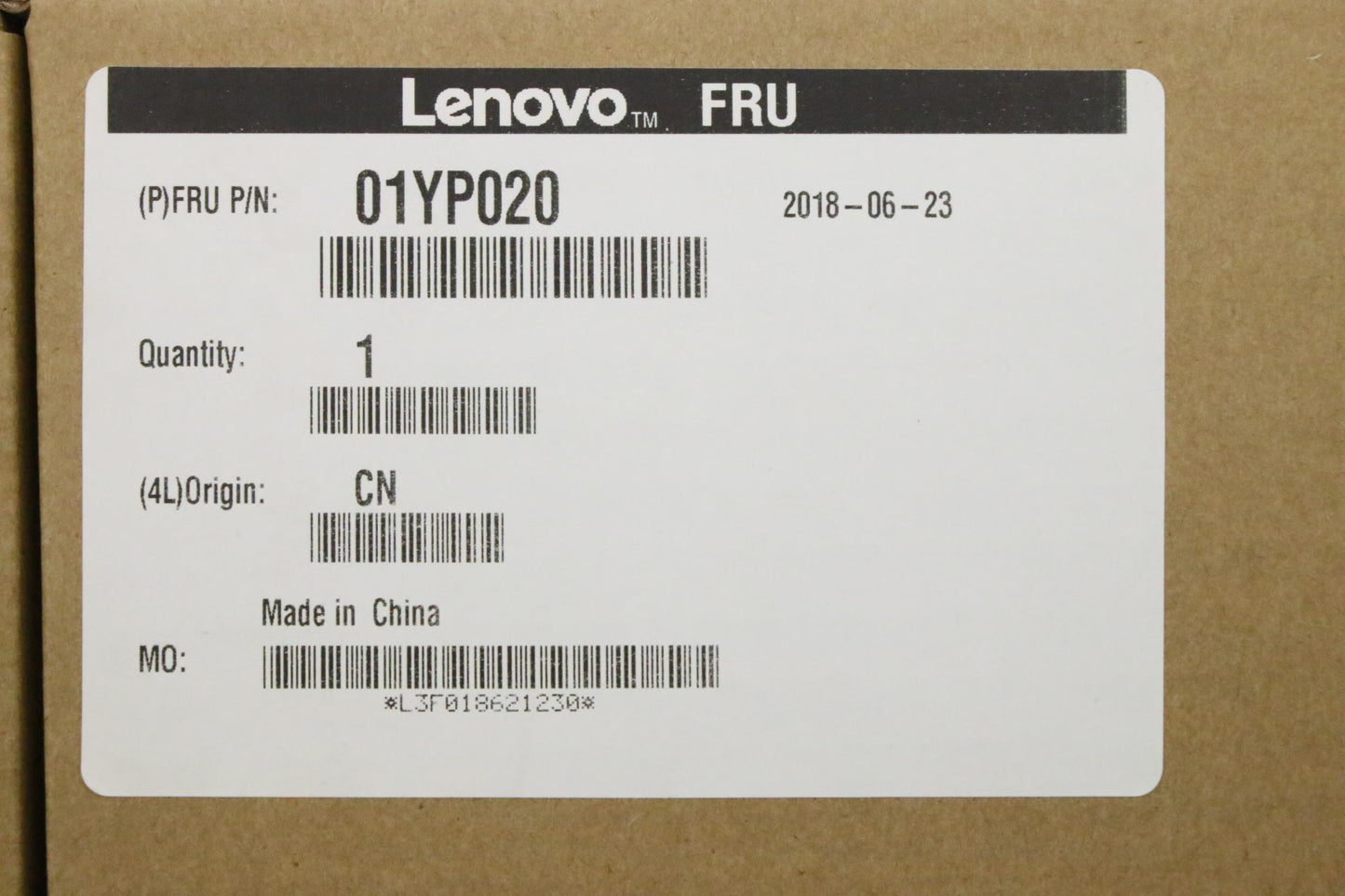 Lenovo 01YP020 Fru Como Skchykbbkno