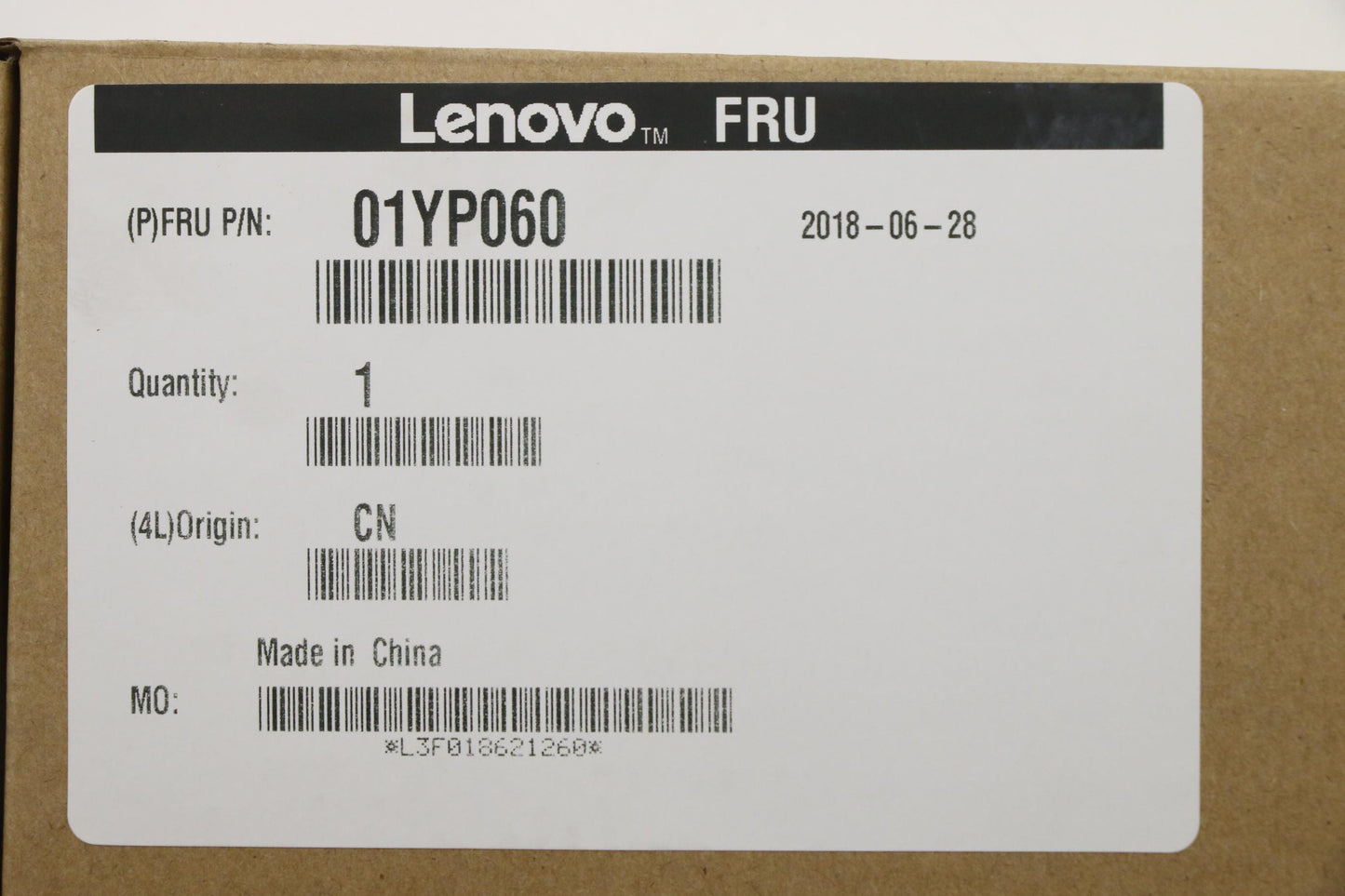 Lenovo 01YP060 Fru Como Skchykbblbkno