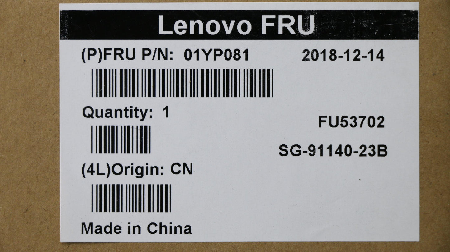 Lenovo (01YP081) Internal Keyboard, Canadian French ACNOR, Black, Non-Backlit