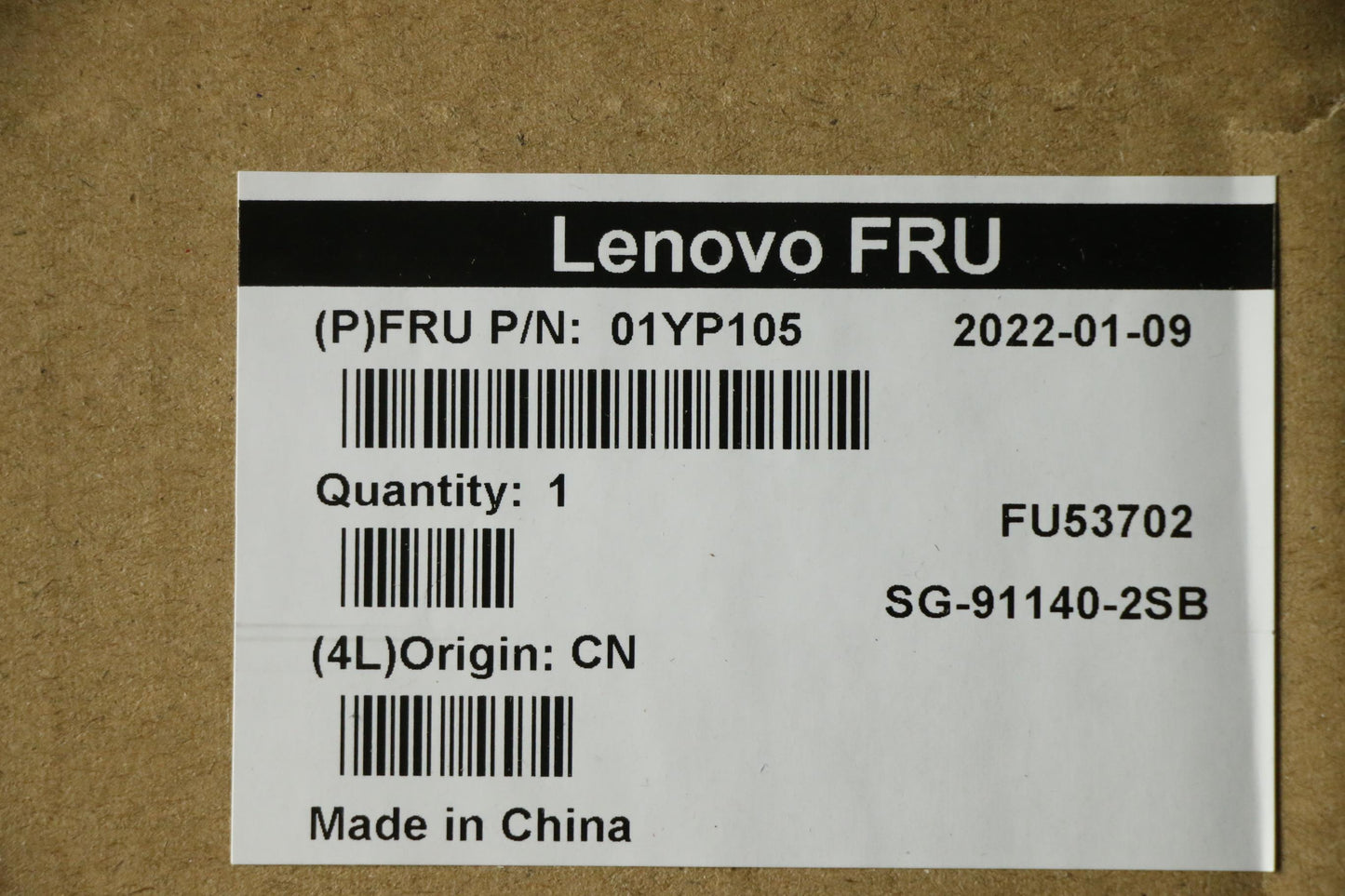 Lenovo 01YP105 Fru Como Skltnkbbkse