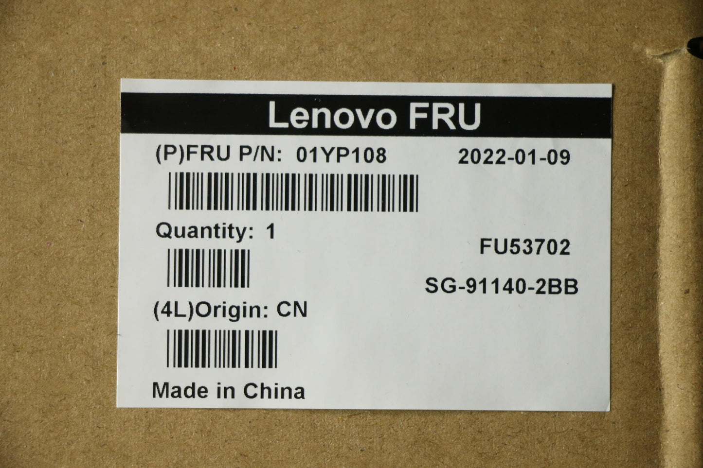 Lenovo 01YP108 Fru Como Skltnkbbkgb