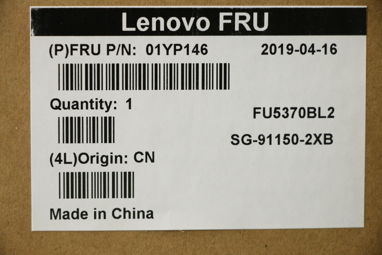 Lenovo 01YP146 Fru Como Skltnkbblbkch