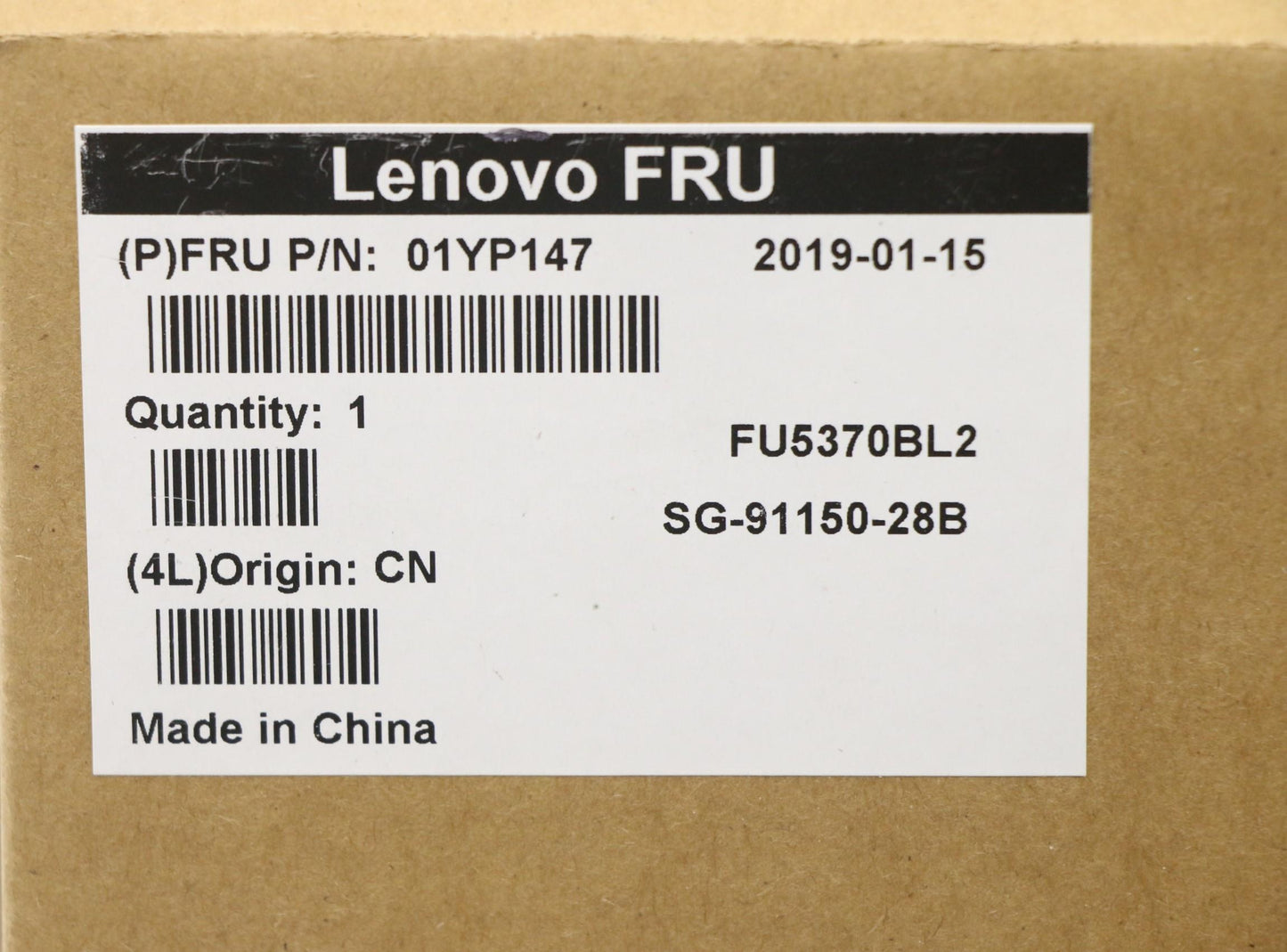 Lenovo 01YP147 Fru Como Skltnkbblbktr