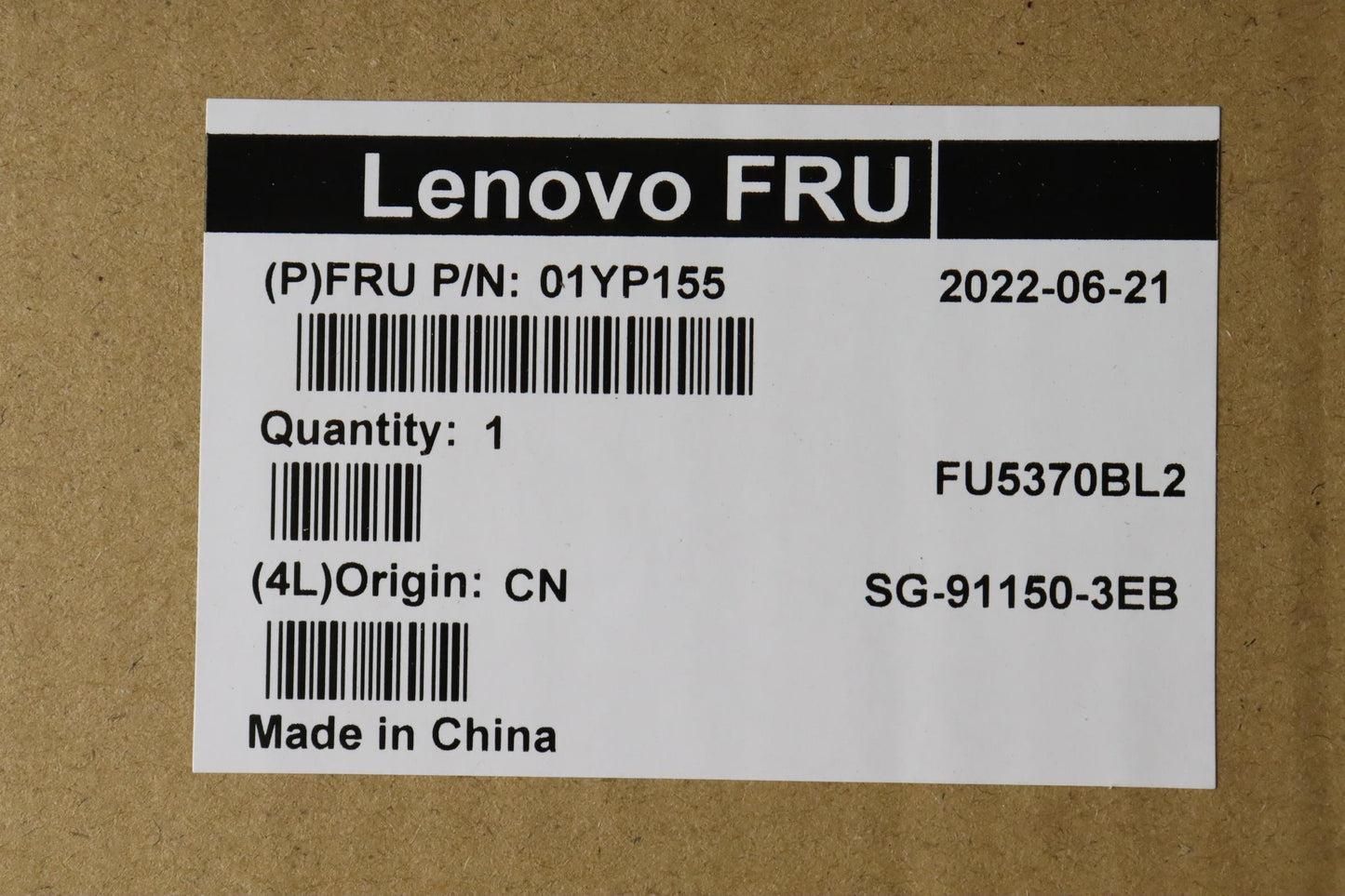 Lenovo 01YP155 Fru Como Skltnkbblbkin