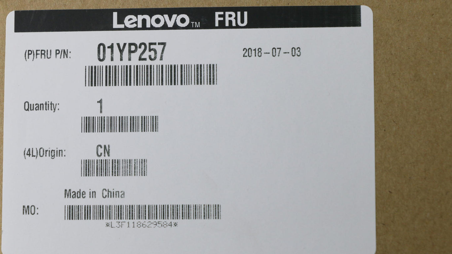 Lenovo 01YP257 Fru Como Fl Chy Kb Bk It