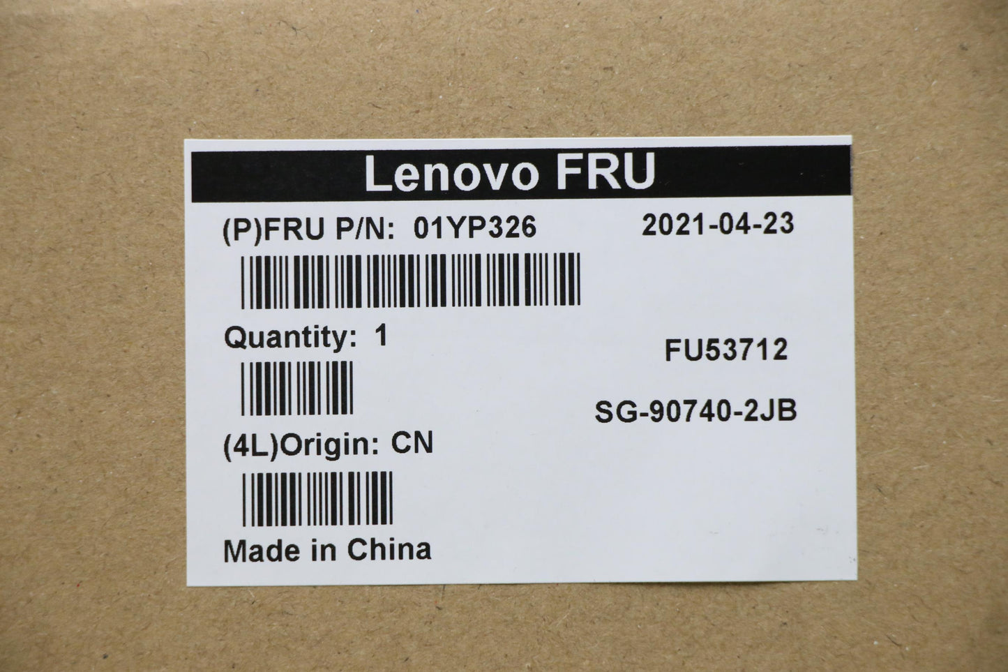 Lenovo 01YP326 Fru Como Fl Ltn Kb Bk Be