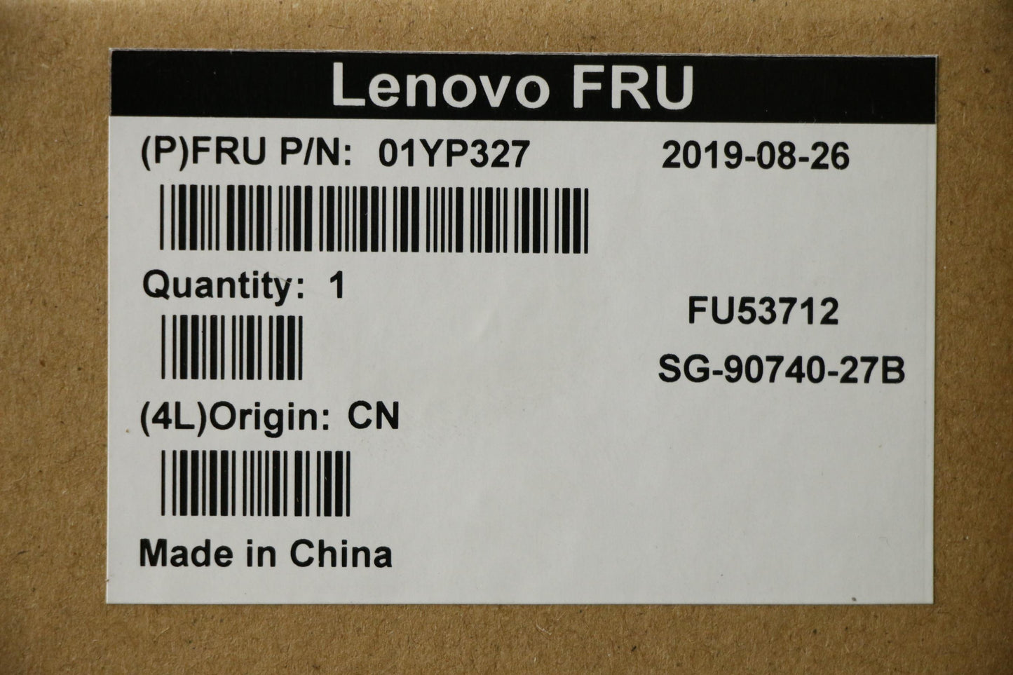 Lenovo 01YP327 Fru Como Fl Ltn Kb Bk Bg