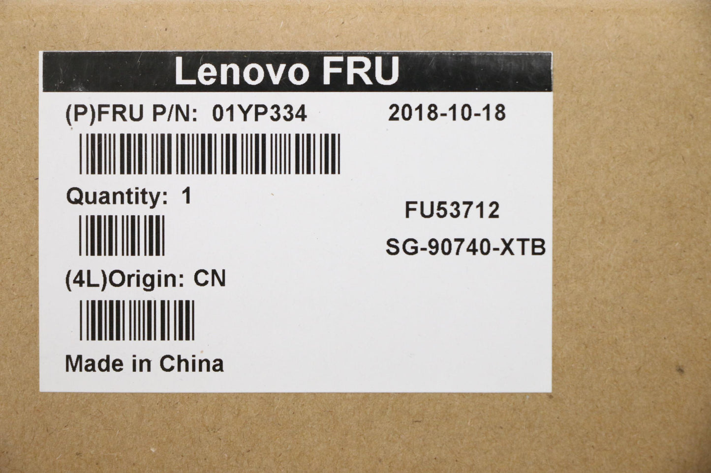 Lenovo 01YP334 Fru Como Fl Ltn Kb Bk Il