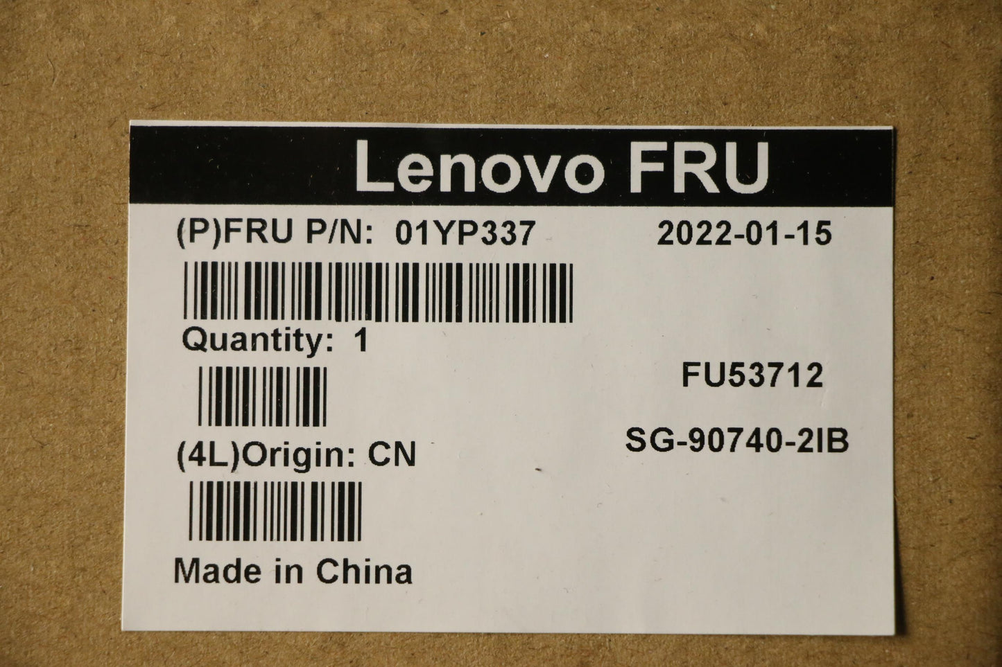 Lenovo 01YP337 Fru Como Fl Ltn Kb Bk It