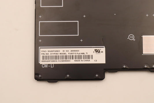 Lenovo 01YP353 Fru Como Fl Ltn Kb Bk Nrd