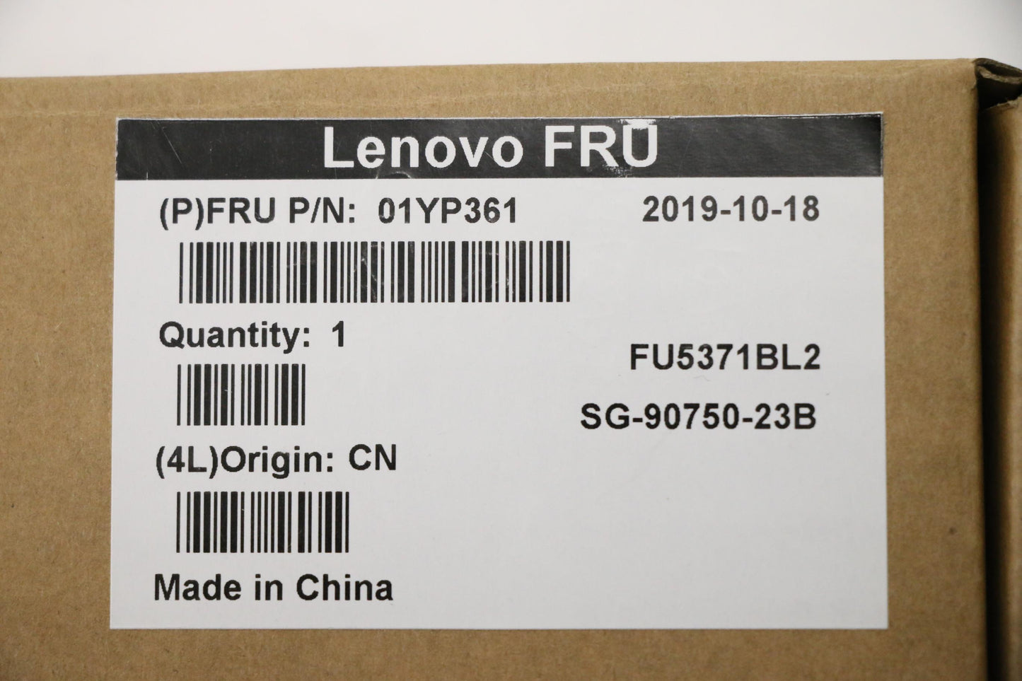 Lenovo 01YP361 Fru Como Fl Ltn Kbbl Bk Cfa